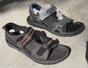 Shimano sandals generation one and six  :-)